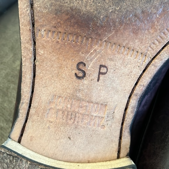 Johnston Murphy Signature Series Brown Leather Tassel Loafers Size 9 - Picture 11 of 13